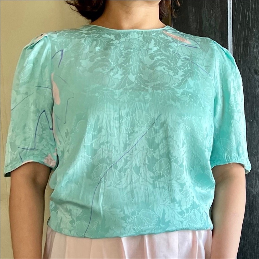Flora Kung Petites silk jacquard top